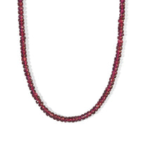 D''Joy AAA Radiant Ember Garnet Beaded Necklace (18 Inches) in 18K Vermeil YG Over Sterling Silver 108.00 ctw