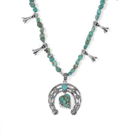 D''Joy Royal Hubei Turquoise 82.90 ctw Beaded Necklace in Sterling Silver 18 Inches