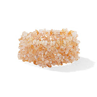 Golden Rutilated Quartz 390.75 ctw Chips Stretch Bracelet (6.0-8.0In)