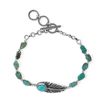 D''Joy Artisan Crafted Blue Turquoise 78.70 ctw Bracelet in Sterling Silver (7.25 In)