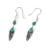 D''Joy Royal Hubei Blue Turquoise 25.40 ctw Earrings in Sterling Silver