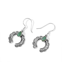 D''Joy Royal Hubei Blue Turquoise 10.70 ctw Earrings in Sterling Silver