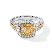 Modani 14K Yellow Gold Yellow and White Diamond Ring (Size 7.0) 1.27 ctw