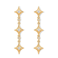 D''Joy Moissanite Earrings in 18K Vermeil YG Over Sterling Silver 0.25 ctw