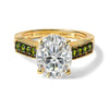 Moissanite & Chrome Diopside