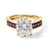 Moissanite & Ember Garnet
