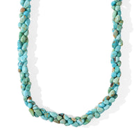Premium Sonoran Turquoise Graduation Necklace (18-20 Inches) in Rhodium Over Sterling Silver 135.00 ctw