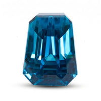 Chairman Collection Certified and Appraised AAAA Cambodian Blue Zircon (Fancy Free Size) 21.00 ctw