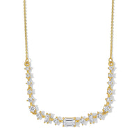 D''Joy Moissanite (Oct 6x4mm) Necklace (18 Inches) in 18K Vermeil YG Over Sterling Silver 1.85 ctw