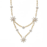 D''Joy Moissanite Necklace (18 Inches) in 18K Vermeil YG Over Sterling Silver 2.00 ctw