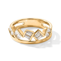 Clarte Moissanite Summit Ring in 14K YG Over Sterling Silver (Size 10.0) 0.80 ctw