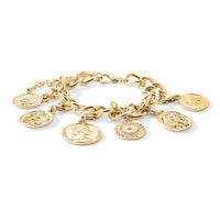 Sparkling Austrian Crystal Bracelet in Goldtone (7.50-9.50In)