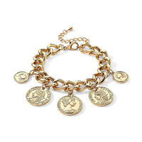 Chunky Chain Bracelet in Goldtone (7.50-9.50In)
