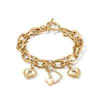 Two-Layer Bracelet in Goldtone (7.50-9.50In)