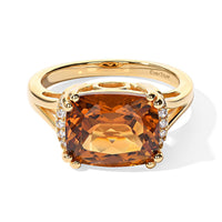 EverTrue Santa Ana Madeira Citrine ,White Zircon Ring in 18K YG Plated (Size 10.0) 4.00 ctw