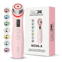 GLO24K Pink Nova-X 7 Color LED Beauty