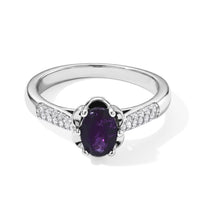 EverTrue Chrome Diopside and Simulated Diamond 1.00 ctw Ring in Platinum Bond (Size 10.0)