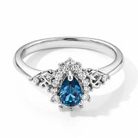 EverTrue Chrome Diopside and Simulated Diamond 0.80 ctw Ring in Platinum Bond (Size 10.0)