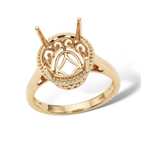 14K Yellow Gold Solitaire Ring (Size 8.75) (4.40 g)