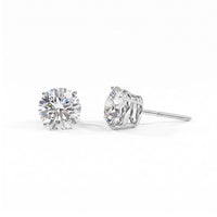 Chuck’s 50th Anniversary Special 14K White Gold Lab Grown Diamond (F-VS) Stud Earrings 4.00 ctw
