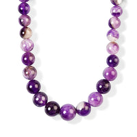 EverTrue Amethyst 310.00 ctw Beaded Necklace in Stainless Steel 20-22 Inches