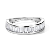 Luxuriant Lab Grown Diamond Band Ring in Rhodium OverSterling Silver 2.04 ctw