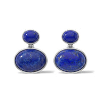 EverTrue Lapis Lazuli Earrings in Platinum Bond 33.85 ctw