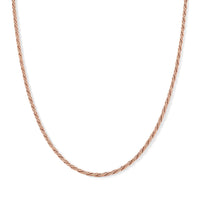 Fancy Chain Necklace (24-26 Inches) in ION Plated RG Stainless Steel