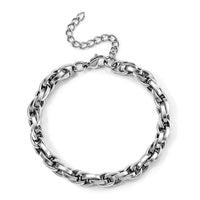 Fancy Chain Bracelet in Stainless Steel (7.25-9.25In)