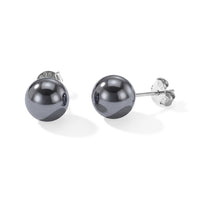 D''Joy Terahertz 10.0 ctw Stud Earrings in Rhodium Over Sterling Silver