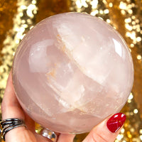 Rose Quartz Sphere 2.5-3" Approx 2195Ctw