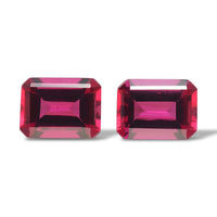 AAA Lab Grown Bixbite Set of 2 (Oct 8x6 mm) 2.75 ctw
