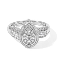 D''Joy Diamond 0.50 ctw Ring in Rhodium Over Sterling Silver (Size 10.0)D''Joy Diamond 0.50 ctw Ring in Rhodium Over Sterling Silver (Size 10.0)