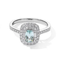 Certified and Appraised Luxoro 10K White Gold AAA Paraiba Tourmaline, Diamond (I2) (0.52 cts) Ring (Size 6.0) 1.03 ctw