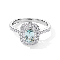 Certified and Appraised Luxoro 10K White Gold AAA Paraiba Tourmaline, Diamond (I2) (0.52 cts) Ring (Size 6.0) 1.03 ctw