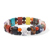 Multi Gemstone Tanker Stretch Bracelet 135.00 ctw