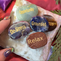 Nice Words Mixed Palm Stone Set 11pcs (.5") 915 ctw