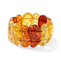 Mix Amber 348.00 ctw Stretch Bracelet