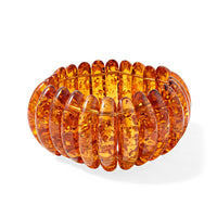 Amber 263.00 ctw Long Oval Stretch Bracelet