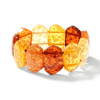 Mix Amber 248.00 ctw Stretch Bracelet