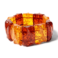 Mix Amber 398.00 ctw Wavy Stretch Bracelet