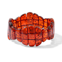 Amber 154.00 ctw Wave Stretch Bracelet