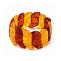 Mix Amber 184.00 ctw Stretch Bracelet