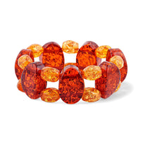 Mix Amber 198.00 ctw Stretch Bracelet