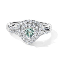 Certified and Appraised Luxoro 10K White Gold AAA Paraiba Tourmaline, Diamond (I2) (0.53 cts) Ring (Size 6.0) 1.10 ctw
