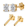 Yellow Gold Over Sterling Silver