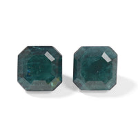 Teal Grandidierite Set of 2 (Oct 5x5 mm) 1.10 ctw