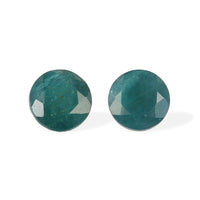 Teal Grandidierite Set of 2 (Rnd 5.25 mm) 1.10 ctw