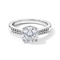 EverTrue Simulated Diamond Solitaire Ring in Stainless Steel (Size 10.0) 3.40 ctw