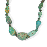 D''Joy Royal Hubei Turquoise 270.00 ctw Necklace (20 Inches) in Rhodium Over Sterling Silver